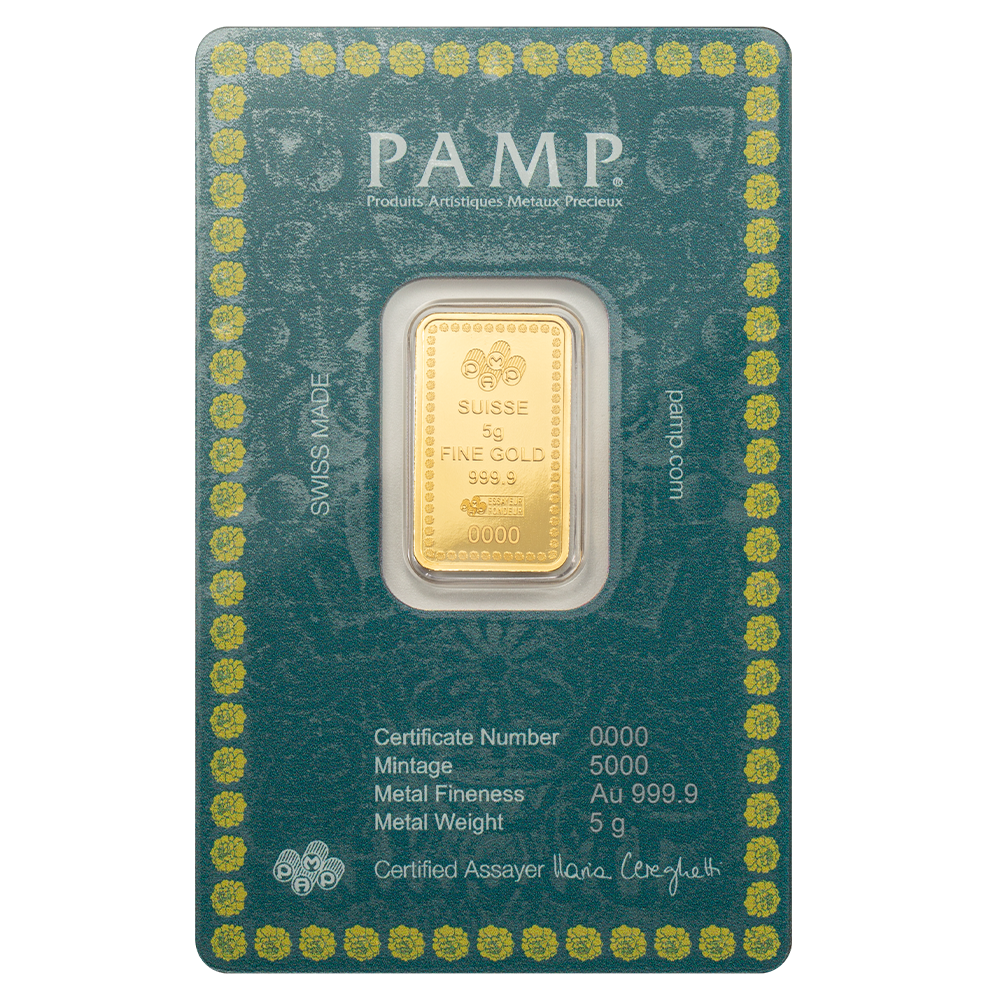 Buy PAMP Lakshmi 5g Pure Gold Bar – Goddess of Wealth & Good