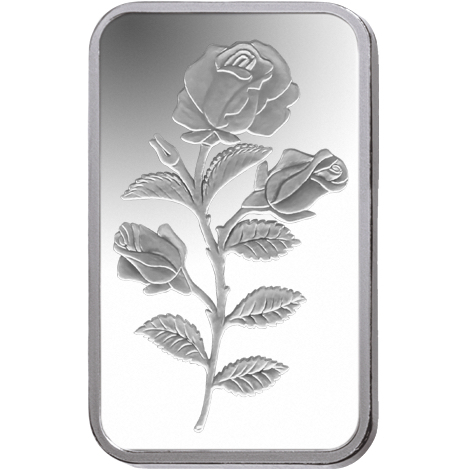 Buy PAMP Silver Rosa Bar - 2.5 Grams | United Kingdom
