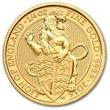 The Royal Mint 1/4 oz Queen's Beasts Lion Gold Coin (2016)