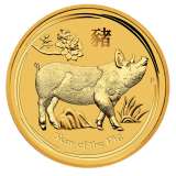 The Perth Mint 1/4 oz Lunar II Pig Gold Coin (2019)