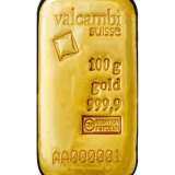Valcambi Gold Bar - 100 Grams