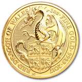The Royal Mint 1 oz Queen's Beasts Dragon Gold Coin 2017