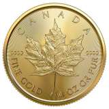 Royal Canadian Mint 1/10 oz Maple Leaf Gold Coin 2020