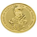 The Royal Mint 1 oz Queen's Beasts White Horse of Hanover  Gold Coin 2020