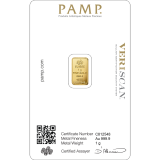 PAMP Gold Fortuna Bar - 1 Gram