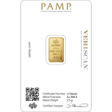 PAMP Gold Fortuna Bar - 2.5 Grams