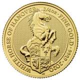 The Royal Mint 1/4 oz Queen's Beasts White Horse of Hanover Gold Coin (2020)