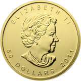 Royal Canadian Mint 1 oz Maple Leaf Gold Coin Mixed Years