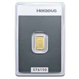 Heraeus Gold Bar - 1 Gram