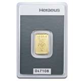 Heraeus Gold Bar - 5 Grams