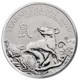 The Perth Mint 1 oz Lunar III Mouse Silver Coin (2020)