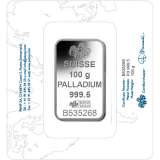 PAMP Palladium Fortuna Bar - 100 Grams