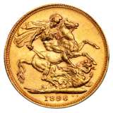 The Royal Mint Queen Victoria Old Head Gold Sovereign (1893-1901)