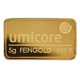 Umicore Gold Bar - 5 Grams