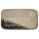 Umicore Palladium Bar - 100 Grams